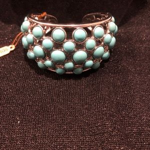 Turquoise Silver Tone Bracelet